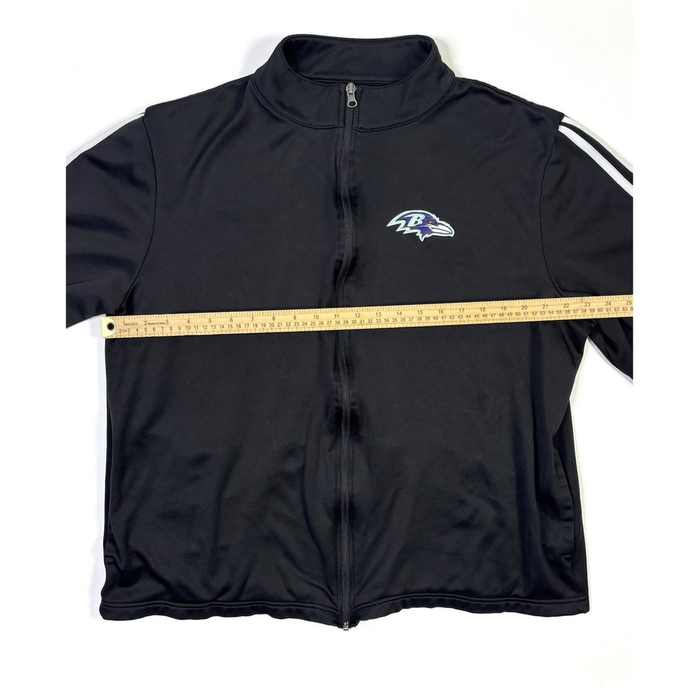 Baltimore Ravens Jacket Men's XL NFL Team Apparel Black Full Zip Football - Picture 5 of 9